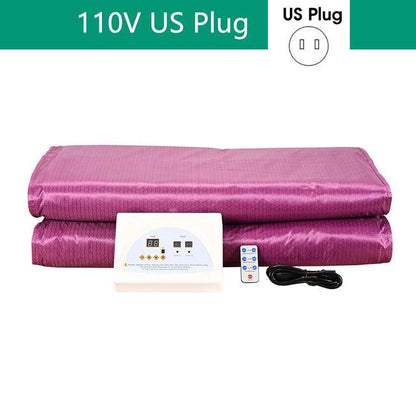 2 Zone PU Infrare Sauna Blanket for Weight Loss Body Shape Slimming Heating Sauna Blanket Detox Therapy Beauty Salon Home Spa - Encouraging The Truth Organization