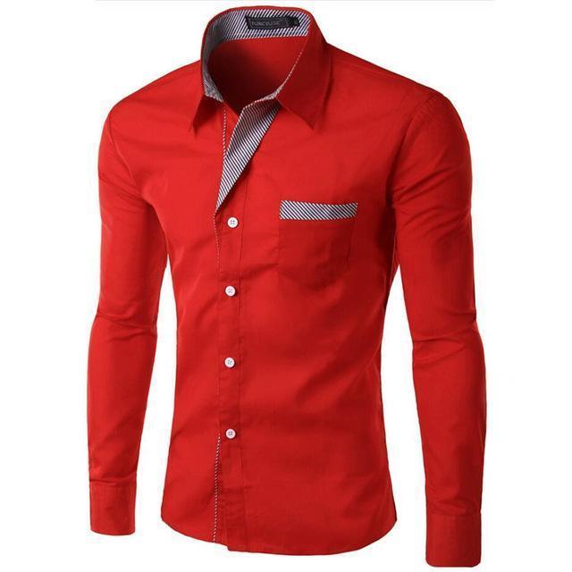 2022 Hot Sale New Fashion Camisa Masculine Long Sleeve Shirt, Men Slim fit, Design Formal Casual Brand Male Dress Shirt Size M-4XL - Encouraging The Truth Organization