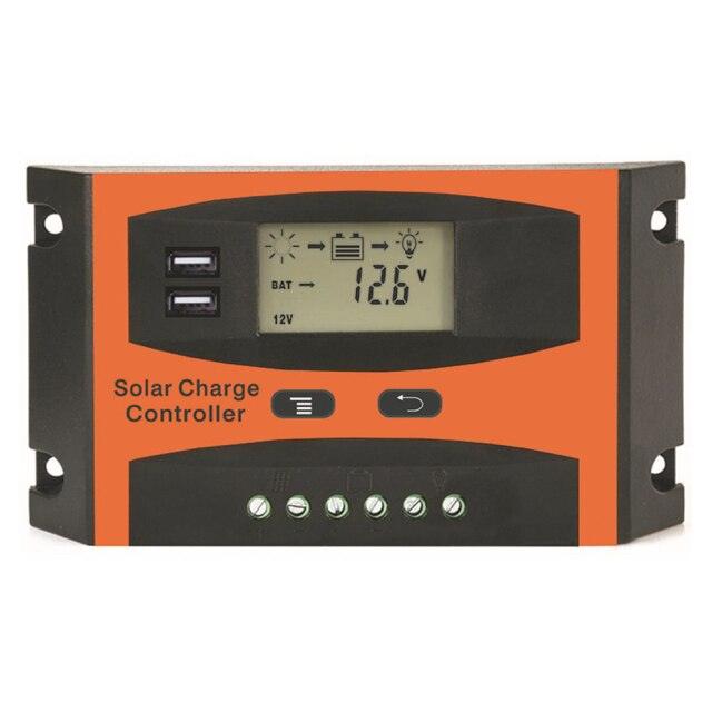 20A/30A PWM 12V/24V Solar Energy Controller LCD Function Dual USB Solar Cells Panel Battery Charge - Encouraging The Truth Organization