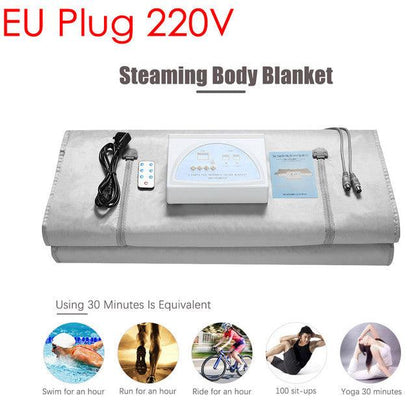 220V Fat Burning Sauna Blanket Slimming For Weighted Loss Spa Detox Infrared Romote Control Heating Blanket For Home Body Shaper - Encouraging The Truth Organization