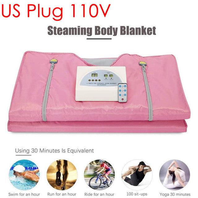 220V Fat Burning Sauna Blanket Slimming For Weighted Loss Spa Detox Infrared Romote Control Heating Blanket For Home Body Shaper - Encouraging The Truth Organization