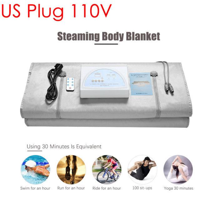 220V Fat Burning Sauna Blanket Slimming For Weighted Loss Spa Detox Infrared Romote Control Heating Blanket For Home Body Shaper - Encouraging The Truth Organization