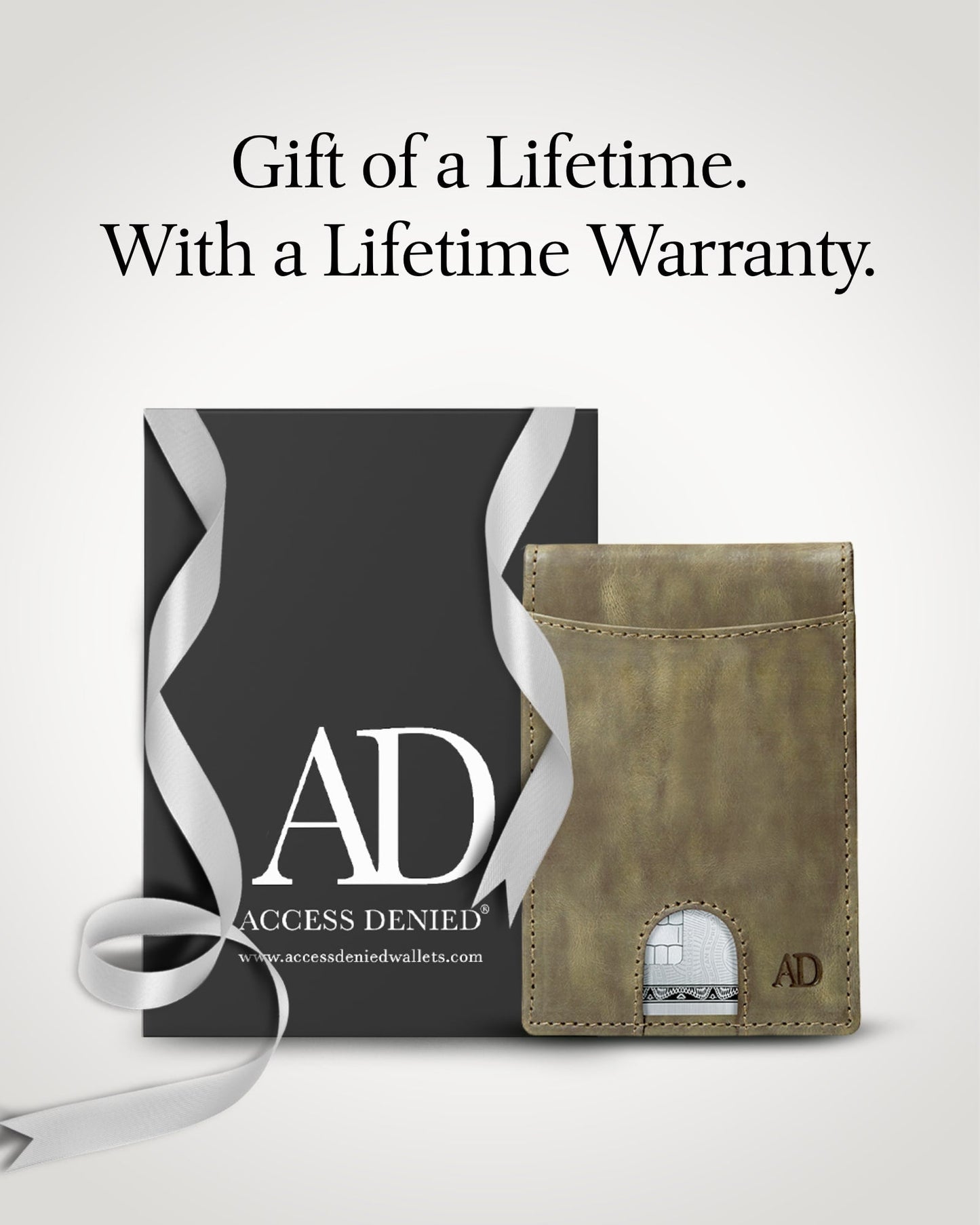 Genuine Leather Slim Money Clip Wallet – 7 Card Slots, RFID Blocking