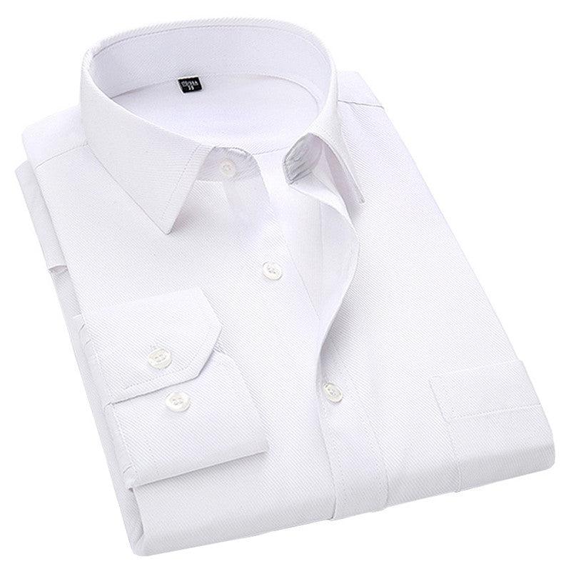 4XL 5XL 6XL 7XL 8XL Large Size Men's Business Casual Long Sleeved Shirt White Blue Black Smart Male Social Dress Shirts For Plus - Encouraging The Truth Organization