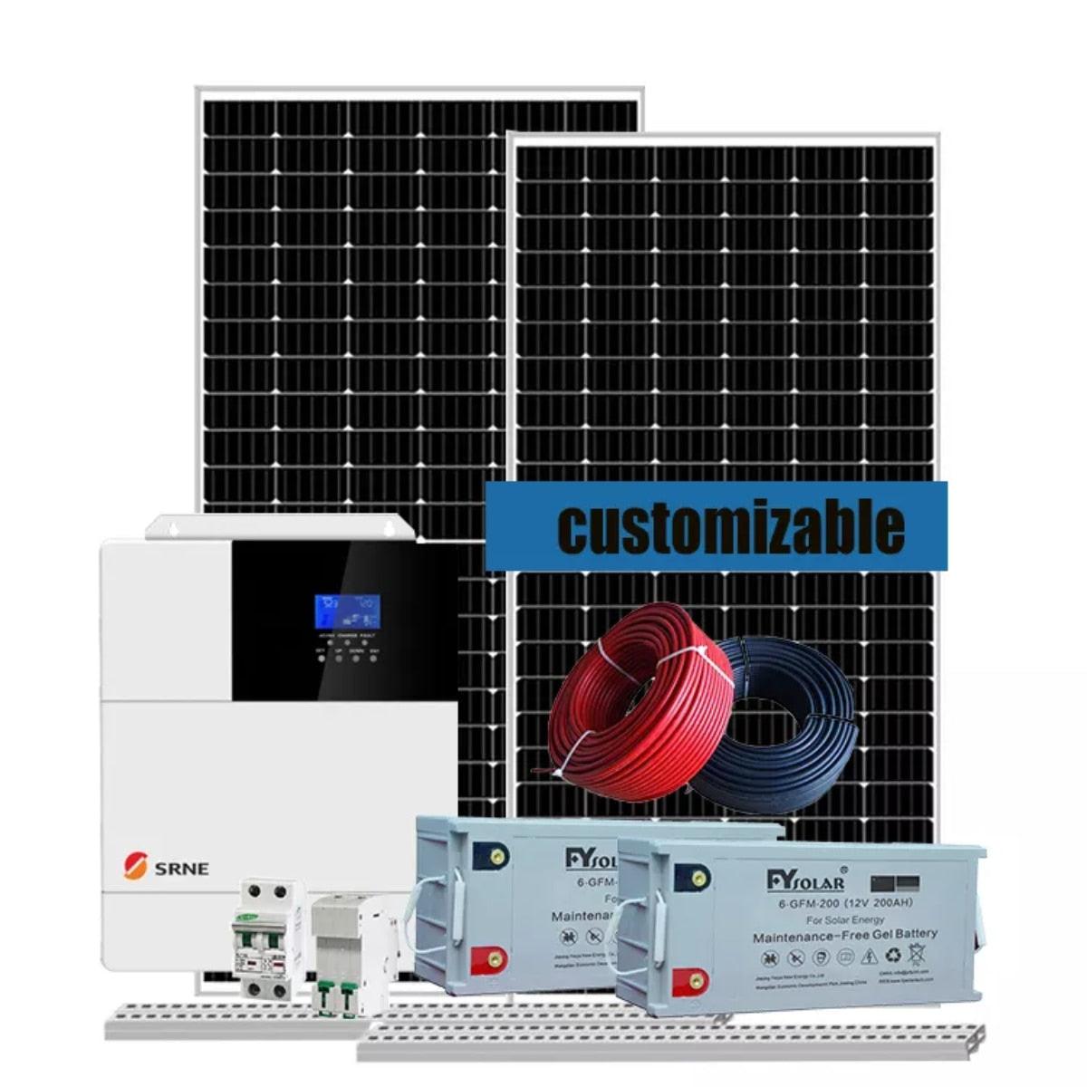 5KW Off Grid Solar Panel System 2kw  Home Solar Power System 5kw 4kw 3kw solar panel kit set for home - Encouraging The Truth Organization