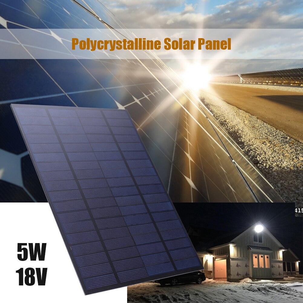 5W 18V Solar Panel Convenient Polycrystalline Silicon Solar Multi-functional Practical Cell Charger for 12V Battery - Encouraging The Truth Organization