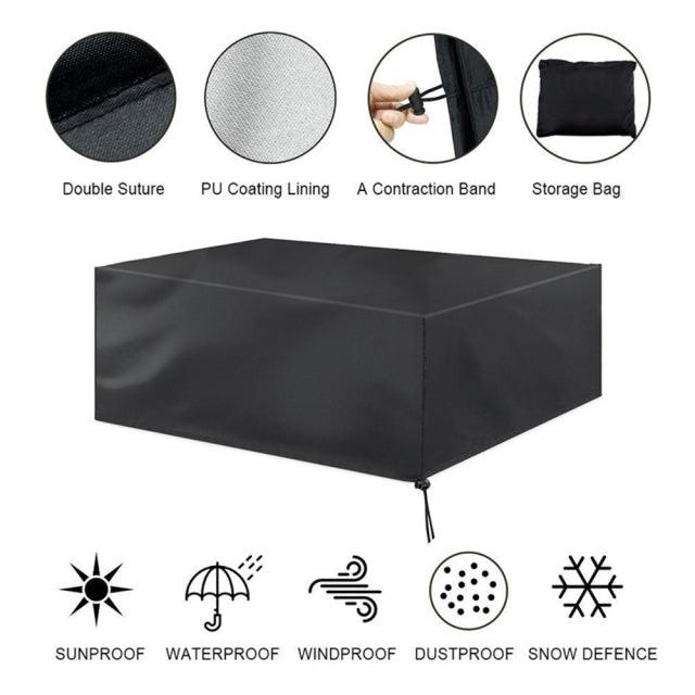 64Size Garden Furniture Covers 210D Oxford Outdoor Waterproof Anti-UV Tear-Resistant Patio Table Chair Cover Dust Proof Sofa Set - Encouraging The Truth Organization