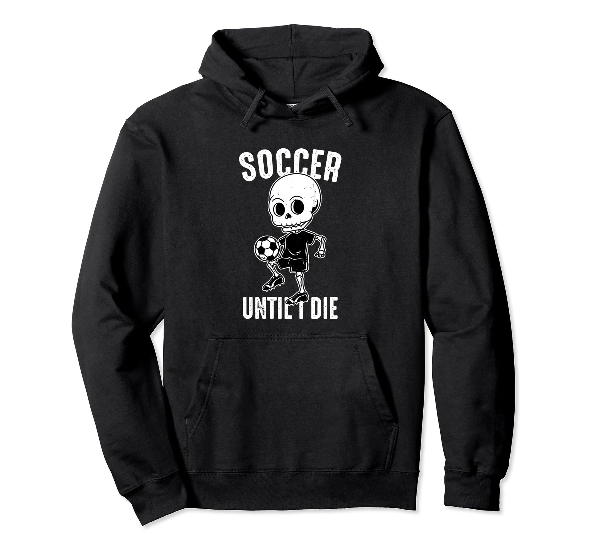Funny Soccer Sport Teen Futbol Skeleton Hoodie - Novelty Apparel Unisex