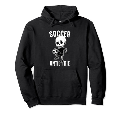 Funny Soccer Sport Teen Futbol Skeleton Hoodie - Novelty Apparel Unisex