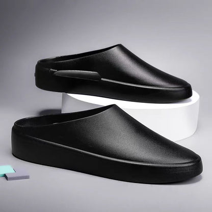 Men's Lightweight EVA Clogs - Breathable Non-Slip Summer Slippers with Hollowed-Out Design