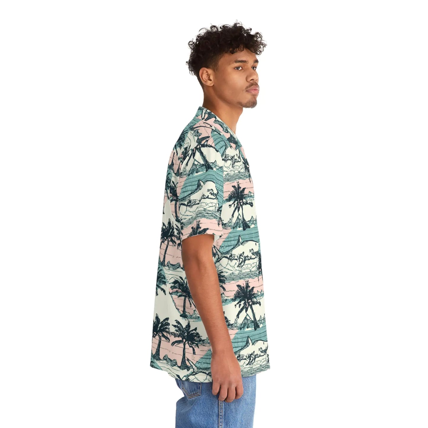 Men's Vintage Tropical Hawaiian Shirt - Classic Island Print Collection