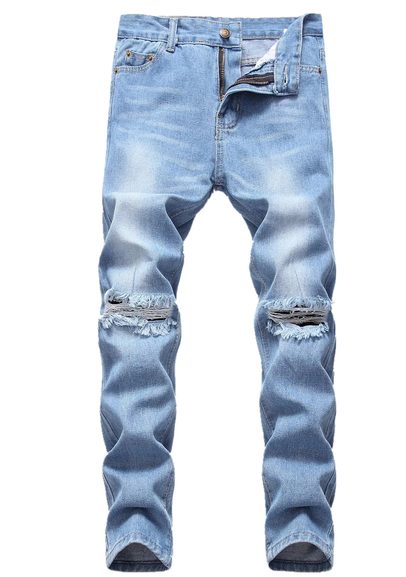 Boys Light Blue Skinny Jeans
