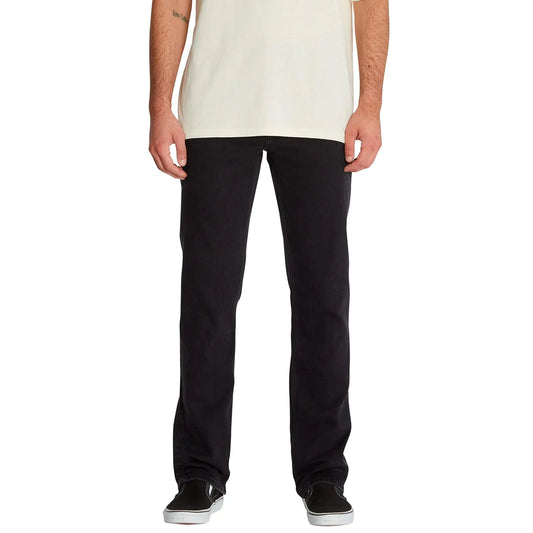 Volcom Solver Denim Jean – Black Out Modern Straight Fit