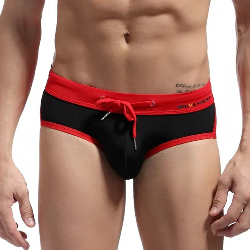 Men's Swimwear Bikini Swim Briefs Sexy Low Waist Swimming Bathing Suit Swim Wear Trunks Shorts Beach Swim Surf Sport Shorts