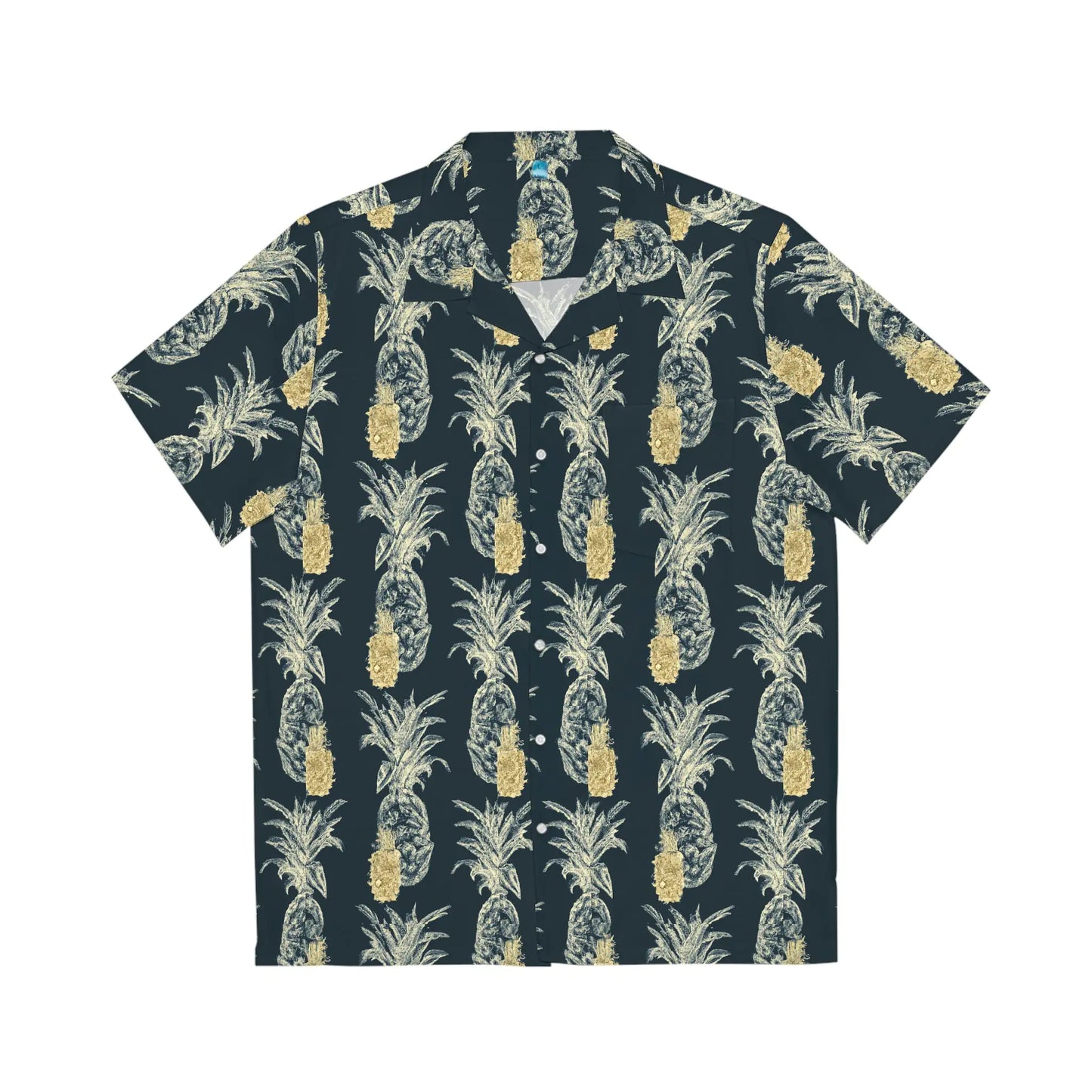 Men's Vintage Pineapple Hawaiian Shirt - Tropical Fruit Print Collection