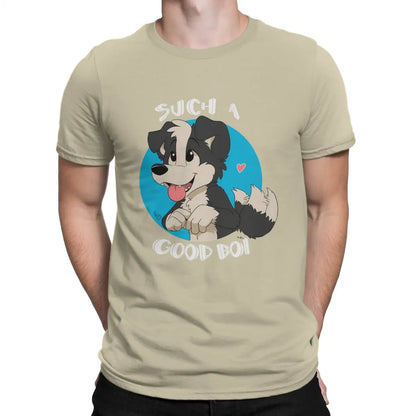 Such a Good Boy Collie Dog T Shirt Vintage Teenager Graphic Large Crewneck TShirt Top sell  Harajuku Men's Short Sleeve