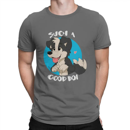 Such a Good Boy Collie Dog T Shirt Vintage Teenager Graphic Large Crewneck TShirt Top sell  Harajuku Men's Short Sleeve