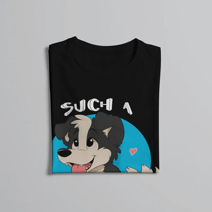 Such a Good Boy Collie Dog T Shirt Vintage Teenager Graphic Large Crewneck TShirt Top sell  Harajuku Men's Short Sleeve