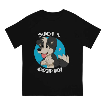 Such a Good Boy Collie Dog T Shirt Vintage Teenager Graphic Large Crewneck TShirt Top sell  Harajuku Men's Short Sleeve