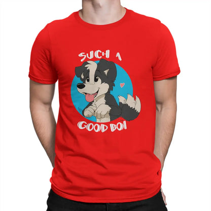 Such a Good Boy Collie Dog T Shirt Vintage Teenager Graphic Large Crewneck TShirt Top sell  Harajuku Men's Short Sleeve