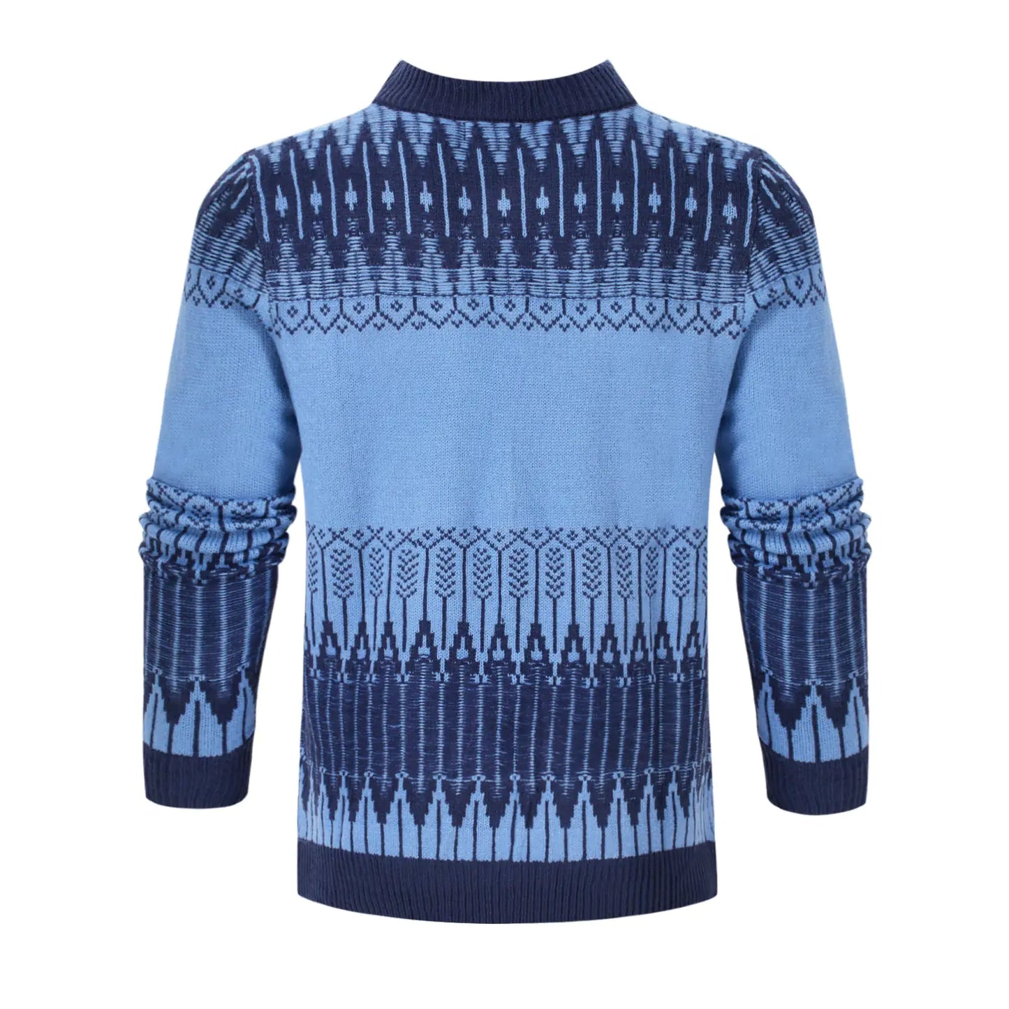 Men's Crewneck Fair Isle Pullover Sweater - Unisex Knitted