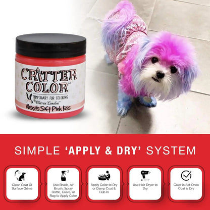 Warren London Critter Color Temporary Pet Fur Dye, Washable Non-Toxic 4oz