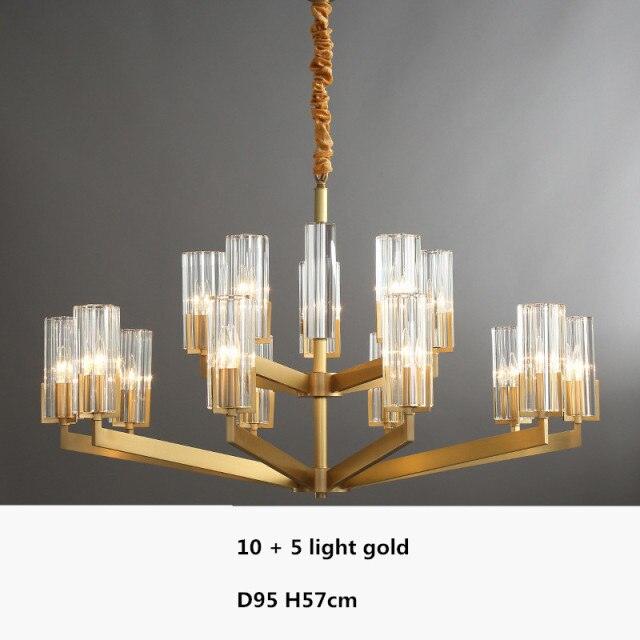American Luxury K9 Crystal E14 Led Chandelier Living Room Lustre Copper Pendant Chandelier Lighting Gold Black Chandlier Fixture - Encouraging The Truth Organization