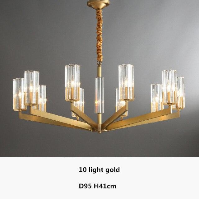 American Luxury K9 Crystal E14 Led Chandelier Living Room Lustre Copper Pendant Chandelier Lighting Gold Black Chandlier Fixture - Encouraging The Truth Organization