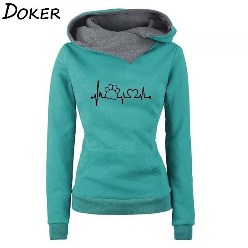 Autumn Winter Hoodies Women Pattern Embroidery Long Sleeve Plus Size Fashion Pullovers Sweatshirt Tops Vintage Warm Hooded - Encouraging The Truth Organization