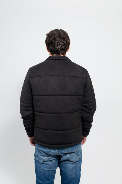Brady Men's Faux Suede Puffer Jacket
