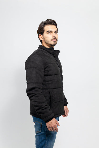 Brady Men's Faux Suede Puffer Jacket
