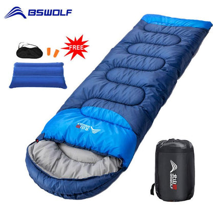 BSWOLF Camping Sleeping Bag Ultralight Waterproof 4 Season Warm Envelope Backpacking Sleeping Bags for Outdoor Traveling Hiking - Encouraging The Truth Organization