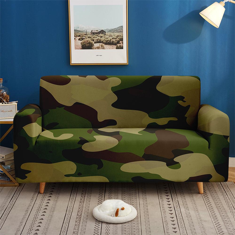 Camouflage Style Sofa Cover Customize Elastic Couch Furniture Decor Sofa Set Living Room Bedroom 1/2/3/4-seater Slipcovers - Encouraging The Truth Organization