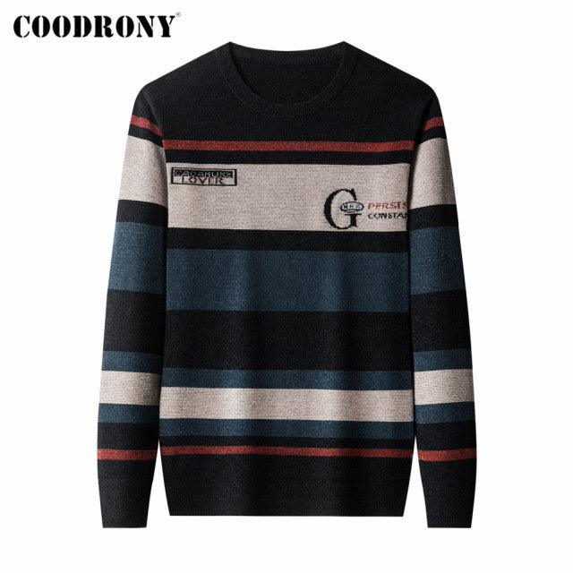 COODRONY Autumn Winter Sweater Men Clothing New Arrival Streetwear Fashion Soft Warm Knitted Chenille Wool Jersey Pullover C1371 - Encouraging The Truth Organization