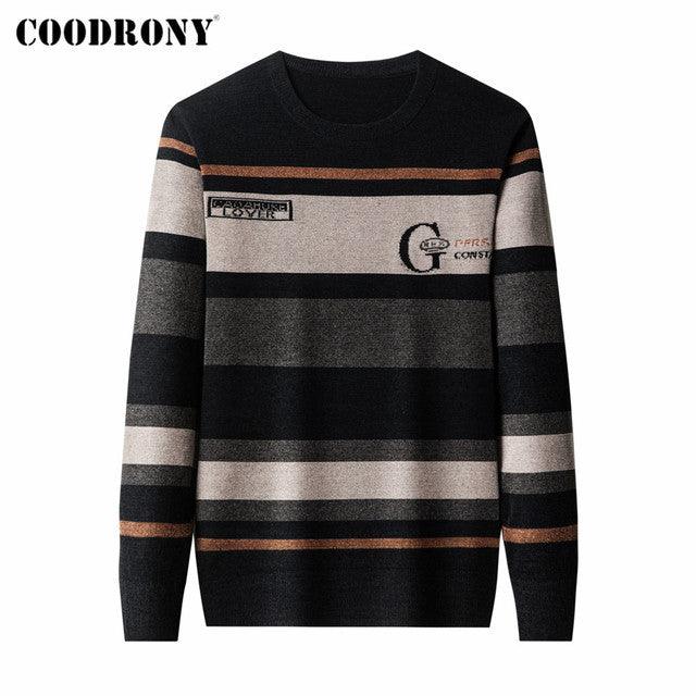 COODRONY Autumn Winter Sweater Men Clothing New Arrival Streetwear Fashion Soft Warm Knitted Chenille Wool Jersey Pullover C1371 - Encouraging The Truth Organization