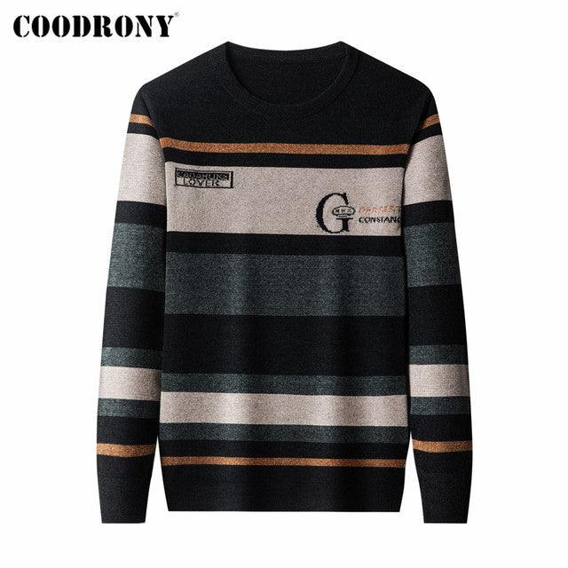 COODRONY Autumn Winter Sweater Men Clothing New Arrival Streetwear Fashion Soft Warm Knitted Chenille Wool Jersey Pullover C1371 - Encouraging The Truth Organization