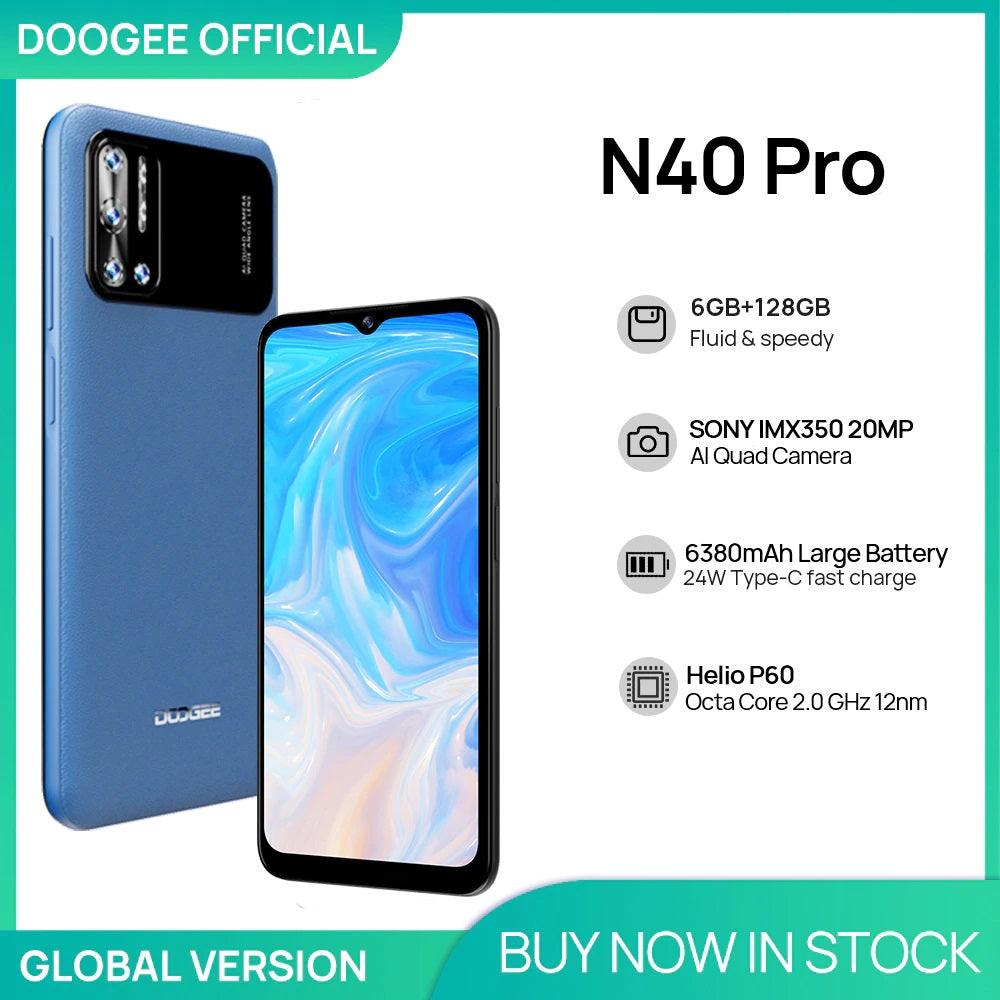 DOOGEE N40 Pro Smartphone 6.5 inch 20MP Quad Camera Helio P60 6GB+128GB Cellphone 6380mAh Battery 24W fast Charging - Encouraging The Truth Organization