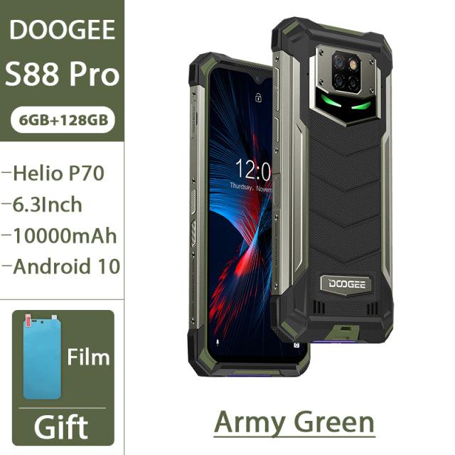 DOOGEE S88 Pro Rugged Mobile Phone 10000mAh Telephones IP68/IP69K Helio P70 Octa Core 6GB RAM 128GB ROM smartphone Android 10 OS - Encouraging The Truth Organization