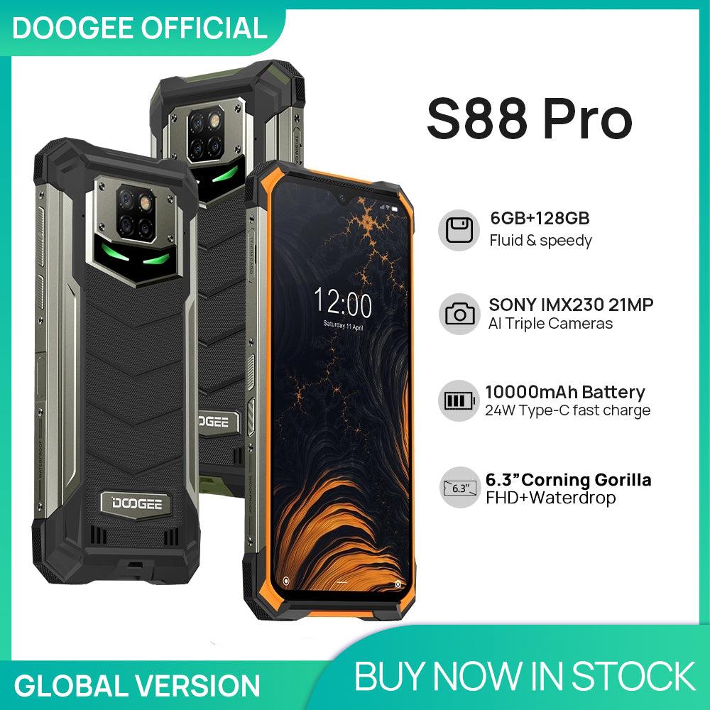 DOOGEE S88 Pro Rugged Mobile Phone 10000mAh Telephones IP68/IP69K Helio P70 Octa Core 6GB RAM 128GB ROM smartphone Android 10 OS - Encouraging The Truth Organization