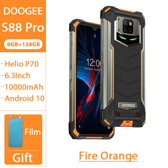 DOOGEE S88 Pro Rugged Mobile Phone 10000mAh Telephones IP68/IP69K Helio P70 Octa Core 6GB RAM 128GB ROM smartphone Android 10 OS - Encouraging The Truth Organization