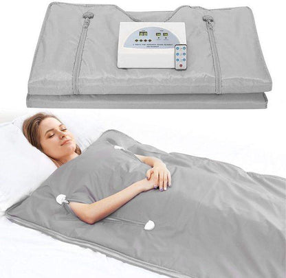 Far Infrared Sauna Blanket 2 Zone Weight Loss Weighted FIR Sauna Blanket For Body Shape Slimming Fitness For Women 110/220V - Encouraging The Truth Organization