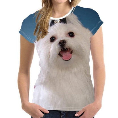 Fashion Lovely Dog 3D Print Women Ladies Girls T-Shirt Animal Harajuku Round Neck Short Sleeve Unisex Summer Tops &amp; Tees XXS-6XL - Encouraging The Truth Organization