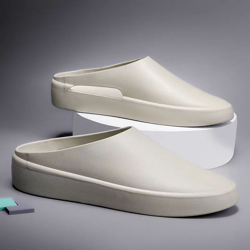 Men's Lightweight EVA Clogs - Breathable Non-Slip Summer Slippers with Hollowed-Out Design