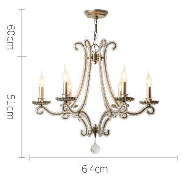 FUMAT American K9 Crystal Chandeliers Vintage Living Room Stair LED Crystal Lights Nordic Coffee Bar Lustre Crystal Chandlier - Encouraging The Truth Organization
