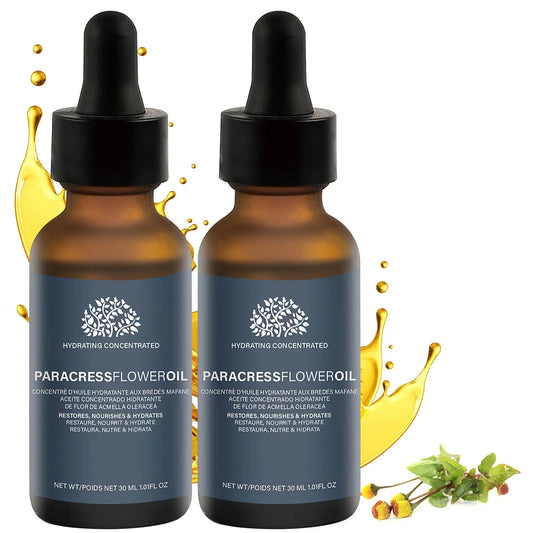 Paracress Facial Oil - Organic Anti-Aging Serum for Fine Lines & Wrinkles (2-Pack)