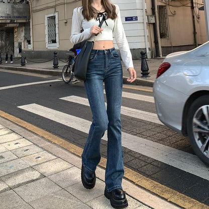 High Waist Loose Comfortable Jeans For Women Wide Leg Pants Elastic Fashion Boyfriend Style Denim Pants Trousers Plus Size - Encouraging The Truth Organization