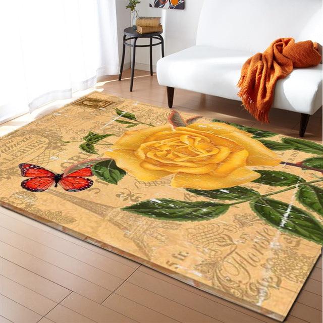 Home Persian Style Area Rug High Abstract Flower Art Carpets for Living Room Bedroom Anti-Slip Floor Mat Kitchen Tapetes De Sala - Encouraging The Truth Organization