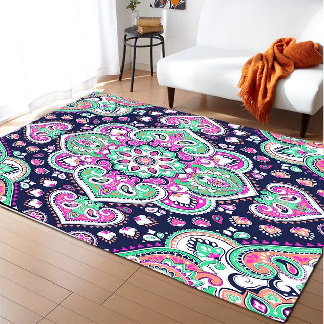 Home Persian Style Area Rug High Abstract Flower Art Carpets for Living Room Bedroom Anti-Slip Floor Mat Kitchen Tapetes De Sala - Encouraging The Truth Organization