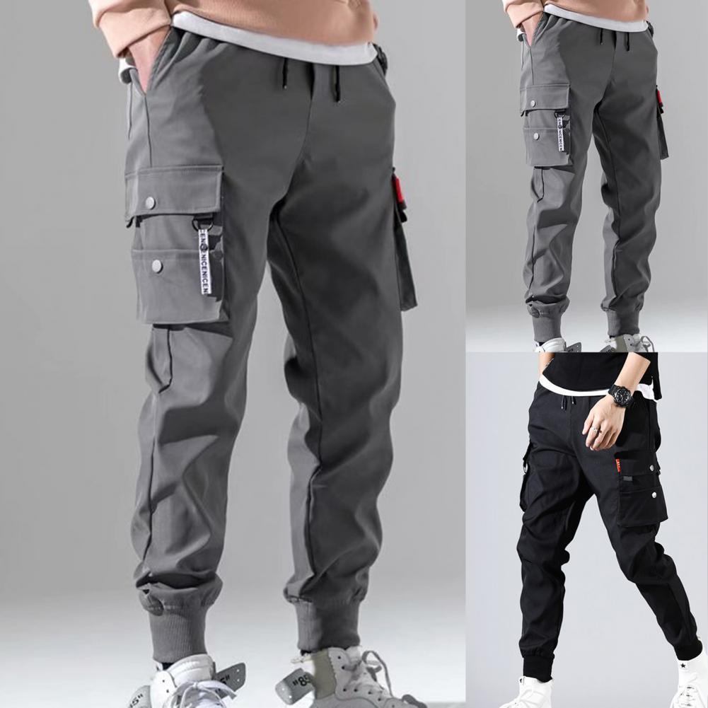 Hot！Autumn Men Pants Hip Hop Harem Joggers Pants 2021New Male Trousers Mens Solid Multi-pocket Cargo Pants Skinny Fit Sweatpants - Encouraging The Truth Organization