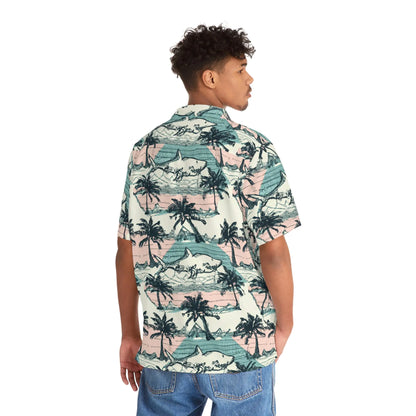 Men's Vintage Tropical Hawaiian Shirt - Classic Island Print Collection